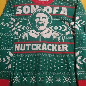 Men's Elf Son of a Nutcracker Ugly Christmas Sweater